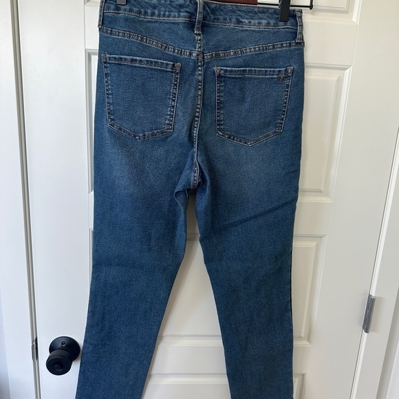 Sam Edelman High Rise Skinny Crop Blue Ankle Jeans - Picture 2 of 6